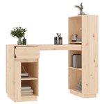 vidaXL Bureau 110x53x117 cm Bois massif de pin