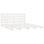 vidaXL Cadre de lit sans matelas blanc 140x190 cm bois de pin massif
