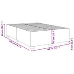 vidaXL Cadre de lit Cappuccino 140x200 cm Similicuir