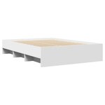 vidaXL Cadre de lit Blanc 120x190 cm bois d'ingénierie
