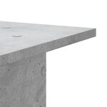 vidaXL Supports pour plantes 2 Pièces gris béton bois d'ingénierie