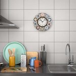 Horloge en bois avec imprimés Alfama 29 cm