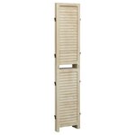 vidaXL Cloison de séparation 3 panneaux 105x165 cm Bois de Paulownia