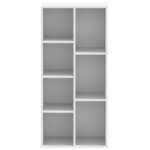 vidaXL Bibliothèque blanc 50x25x105 cm bois d'ingénierie