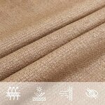 vidaXL Voile d'ombrage 160 g/m² Taupe 6x8 m PEHD