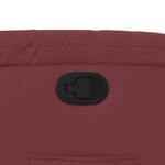 vidaXL Fauteuil inclinable Rouge bordeaux Similicuir