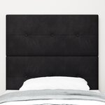 Tête de lit LED vidaXL Noir 100 cm Velours
