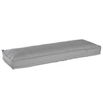 vidaXL Coussins de palette pour banc 2 Pièces Gris 120x40x8 cm Tissu Oxford