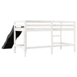 vidaXL Lit mezzanine d'enfants sans matelas 90x200 cm bois pin massif