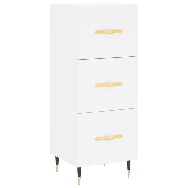 vidaXL Buffet blanc 34 5x34x90 cm bois d'ingénierie