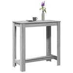 vidaXL Table de bar sonoma gris 102x50x103 5 cm bois d'ingénierie