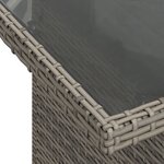 vidaXL Salon de jardin 11 Pièces avec coussins gris résine tressée