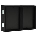 vidaXL Cadre photo dépliable Noir 28x18 cm+2x(13x18 cm)