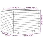 vidaXL Jardinière 70x70x49 5 cm bois massif douglas