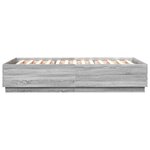 vidaXL Cadre de lit sans matelas sonoma gris 160x200 cm