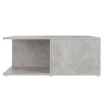 vidaXL Table basse Gris béton 80x80x31 cm Aggloméré