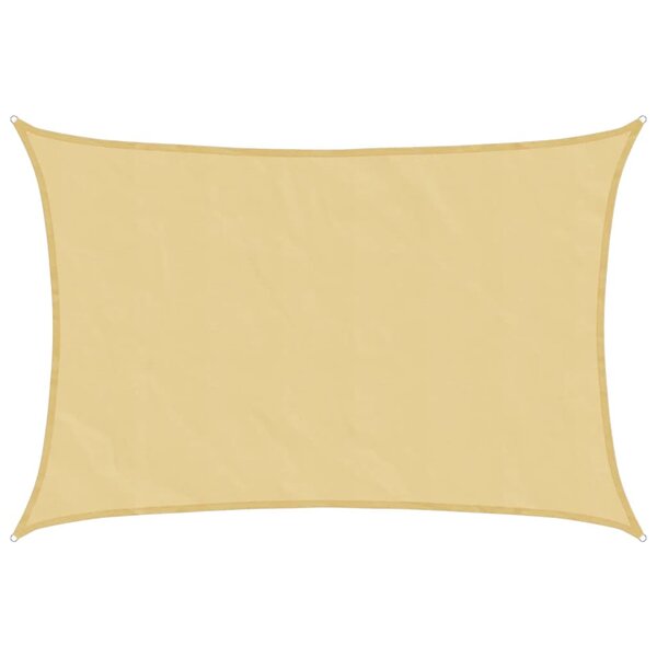 vidaXL Voile d'ombrage sable 4x2 5 m 100   polyester oxford