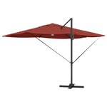 vidaXL Parasol déporté Terracotta Polyester Grand Pliable