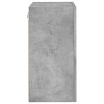 vidaXL Meubles TV muraux 2 Pièces gris béton 40 5x30x60cm bois ingénierie