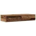 vidaXL Lit de rangement en vieux bois 100x200 cm