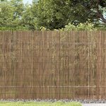 vidaXL Clôture de jardin 600x100 cm roseau