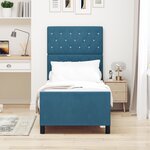 Structure de lit vidaXL Bleu foncé 80x200 cm Velours