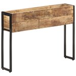 vidaXL Jardinière 90x20x68 cm Bois de manguier brut