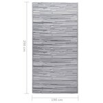 vidaXL Tapis d'extérieur Gris 190x290 cm PP