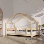 Lit cabane enfant LUCKY 70 x 160 verni