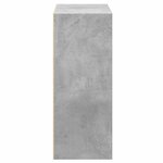 vidaXL Bibliothèque à 2 niveaux gris béton bois d'ingénierie
