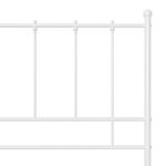 vidaXL Cadre de lit sans matelas blanc métal 140x200 cm