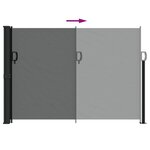 vidaXL Auvent latéral rétractable anthracite 140x600 cm
