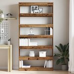 vidaXL Bibliothèque Bois vieilli Bois d'ingénierie 100 x 30 x 198 cm