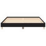 vidaXL Cadre de Lit Chêne Noir 180x200 cm Bois Ingénierie