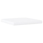 vidaXL Lit avec matelas taupe 200x200 cm tissu