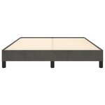 vidaXL Cadre de lit Gris foncé 140 x 200 cm Velours