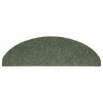 vidaXL Tapis autoadhésifs de marches 10 Pièces Vert 65x21x4 cm Aiguilleté