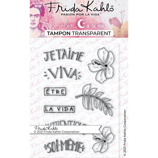 9 tampons transparents - Messages positifs