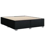 vidaXL Cadre de lit sans matelas noir 180x200 cm tissu