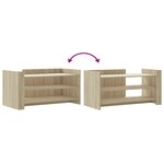 vidaXL Table basse chêne sonoma 100x50x50 cm bois d'ingénierie