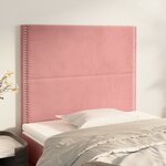 vidaXL Têtes de lit 2 Pièces Rose 80x5x78/88 cm Velours
