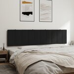 vidaXL Coussin de tête de lit noir 200 cm velours