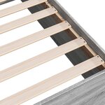 vidaXL Cadre de lit sonoma gris 90x200 cm bois d'ingénierie