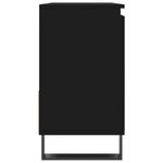 vidaXL Armoire de salle de bain noir 65x33x60 cm bois d'ingénierie