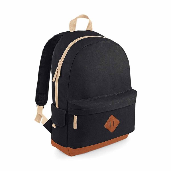Sac à dos loisirs style rétro Heritage Backpack - BG825 - noir