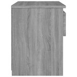 vidaXL Tables de chevet 2 Pièces Sonoma gris 40x30x39cm Bois d'ingénierie