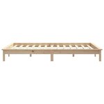 vidaXL Cadre de lit sans matelas 120x200 cm bois massif