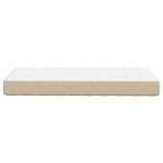 Matelas à ressorts ensachés vidaXL Vert clair Gris Moyen 90x190x20 cm Tissu