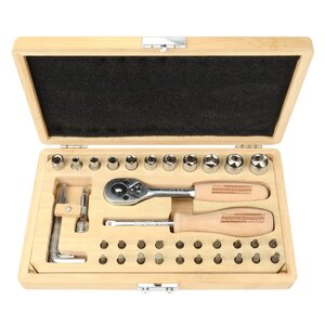 Brüder Mannesmann Ensemble de douilles 41 Pièces Bambou