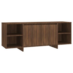 vidaXL Meuble TV Chêne marron 130x35x50 cm Aggloméré